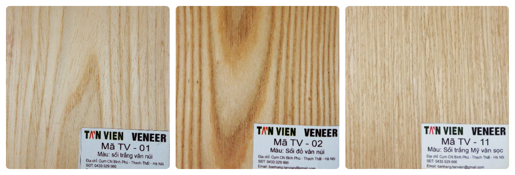 Veneer kỹ thuật vân sồi - Nội thất Tản Viên